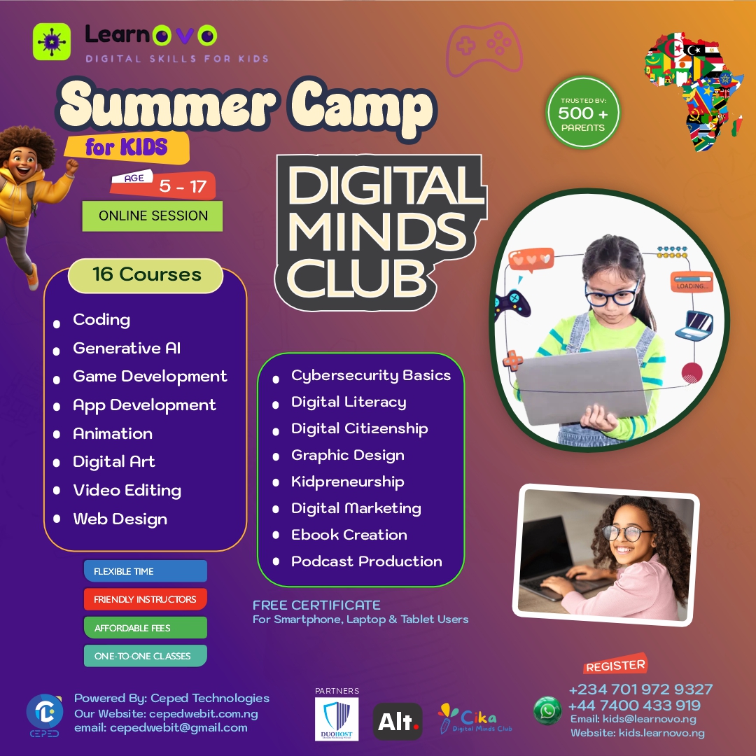 Online Kids summer programmes in Nigeria