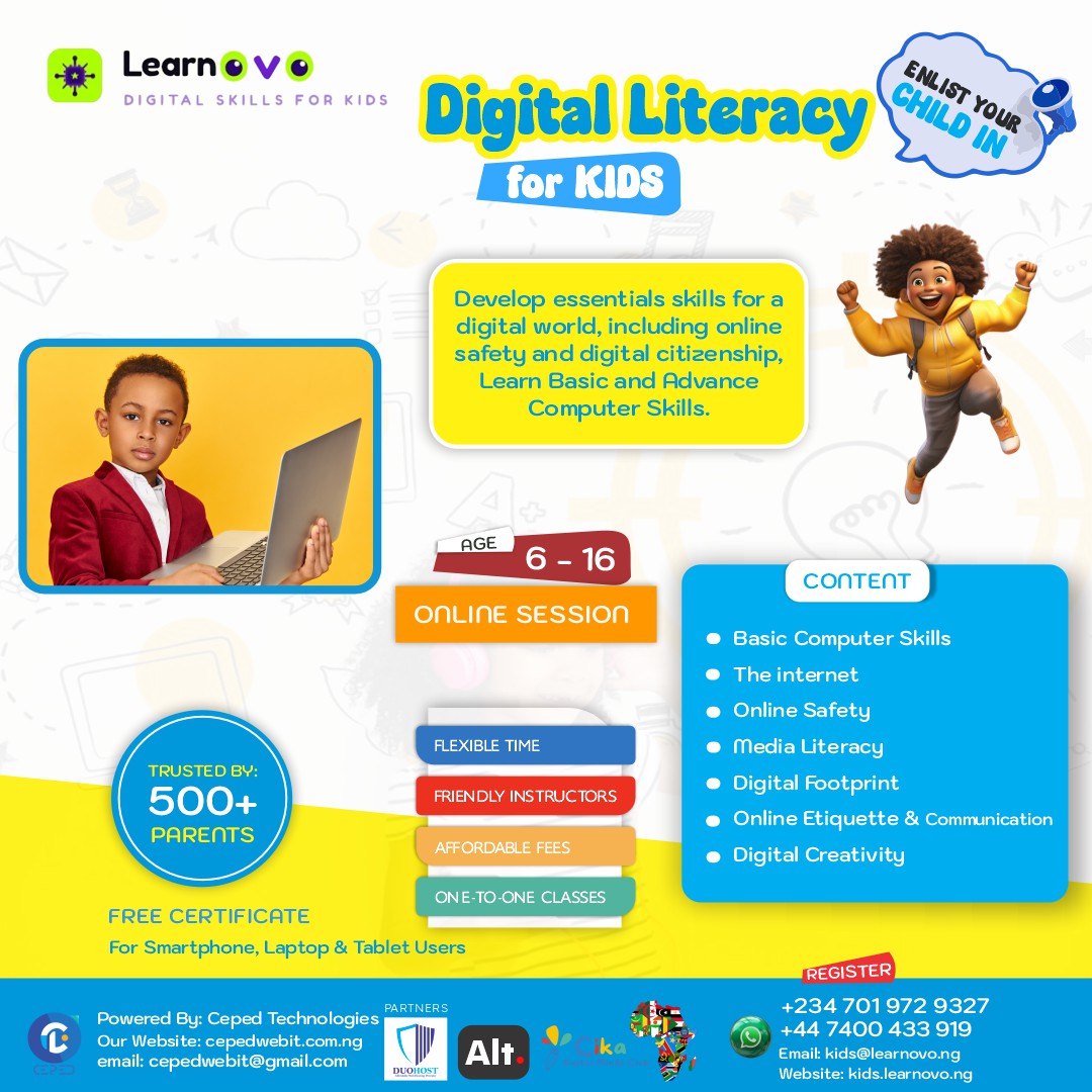 Digital Literacy flyer