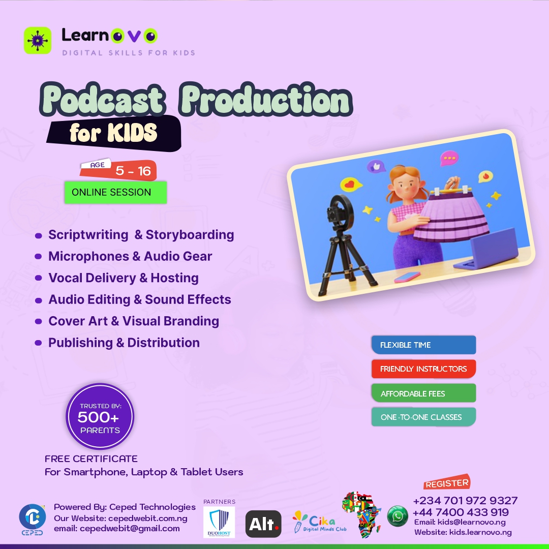 Podcast Production flyer