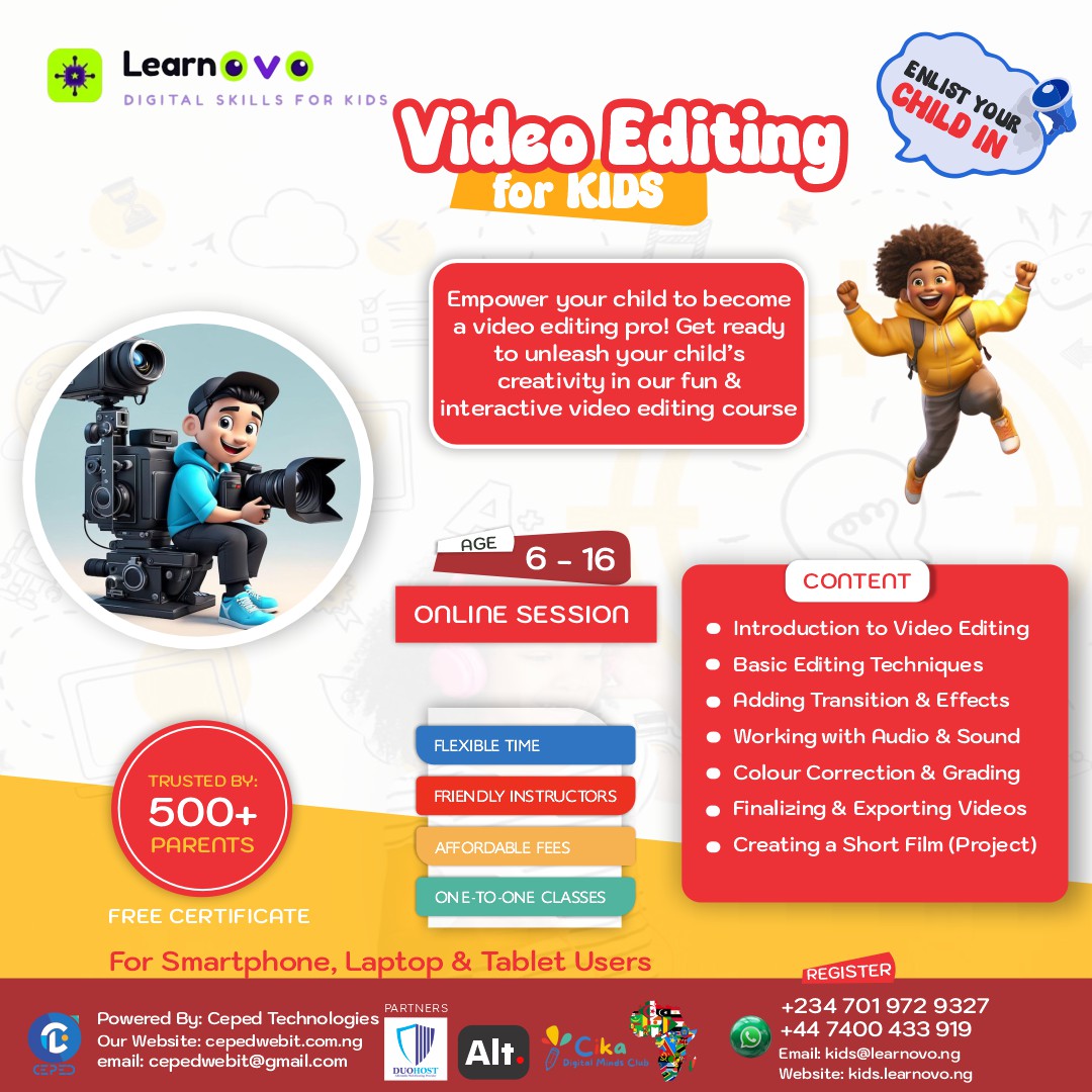 Video Editing flyer